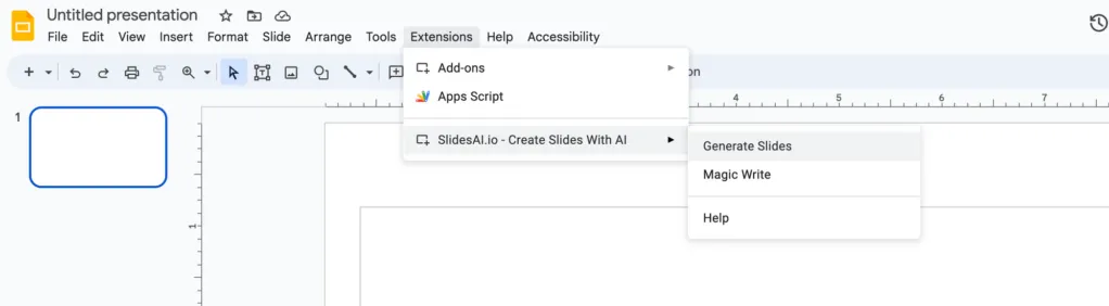 SlidesAI Extension