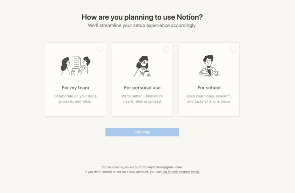 Notion Sign Up