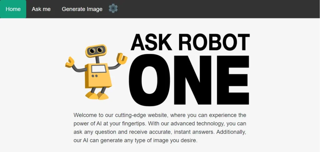ASK ROBOT ONE