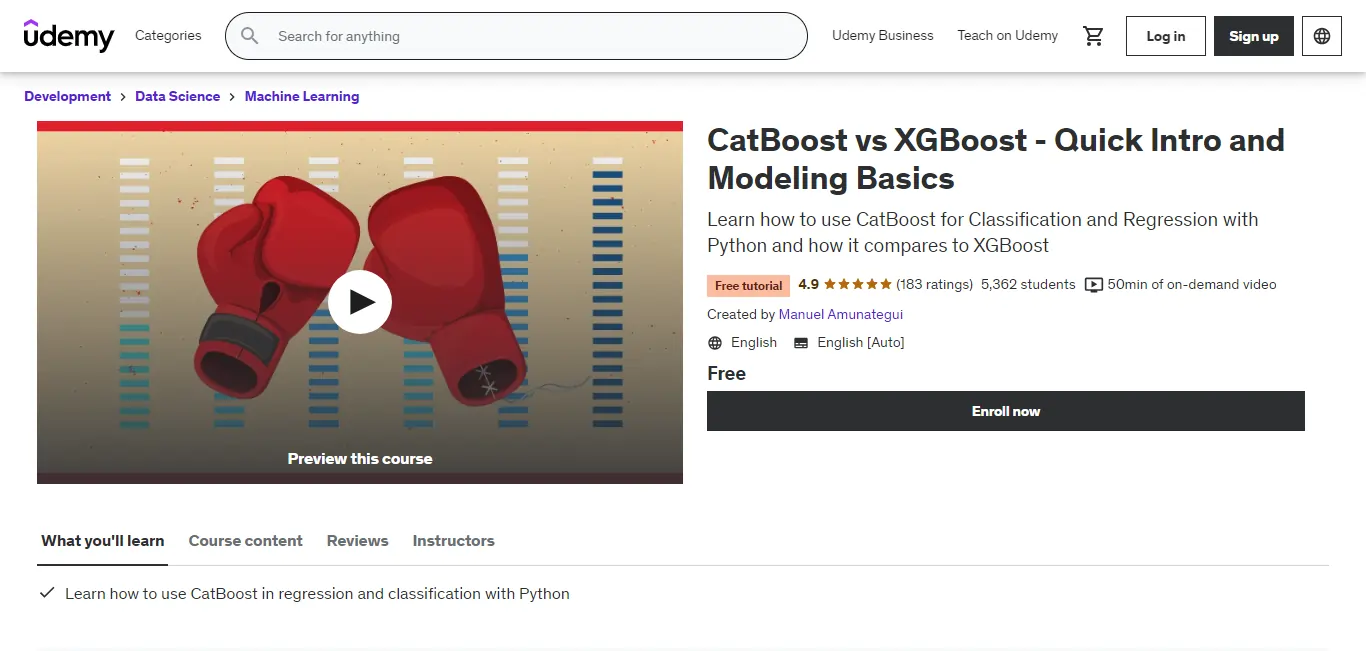 Catboost Vs XGBoost by Udemy