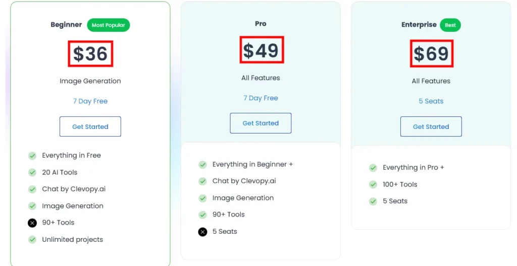 Clevopy.AI Pricing