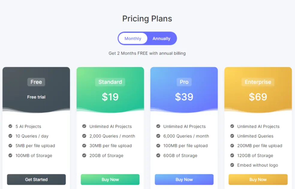 Whismer Pricing Plans