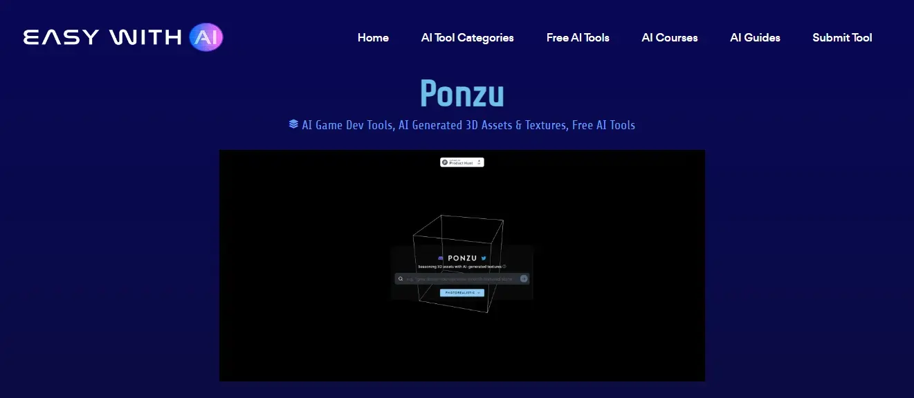 Ponzu AI Texture Generator