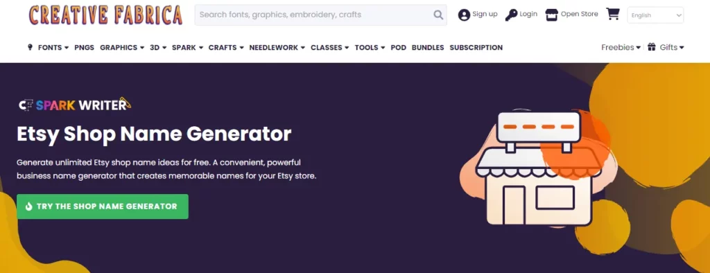 Creative Fabrica - Etsy Name Generator