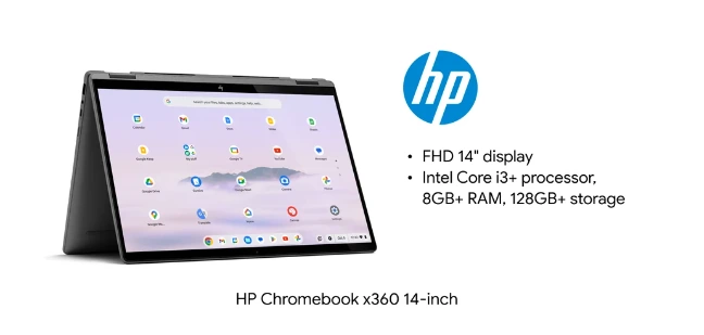 HP chromebook Plus x360 14 inch