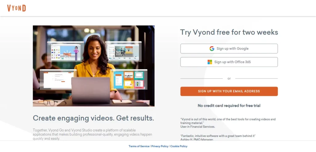 Vyond Free Trial Sign Up