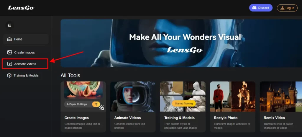 Create Videos with Lensgo