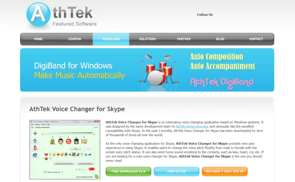 AthTek Skype Voice Changer