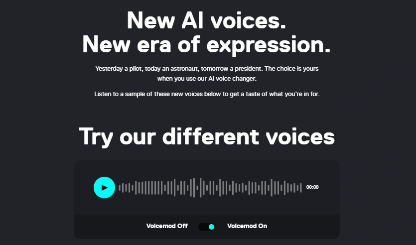 Voicemod AI voice Changer