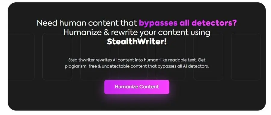 StealthWriter AI Detector (99.6%  Accuracy Rate)