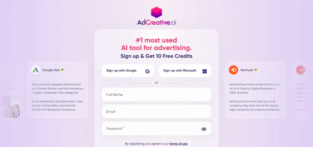 Adcreative.ai coupon sign in