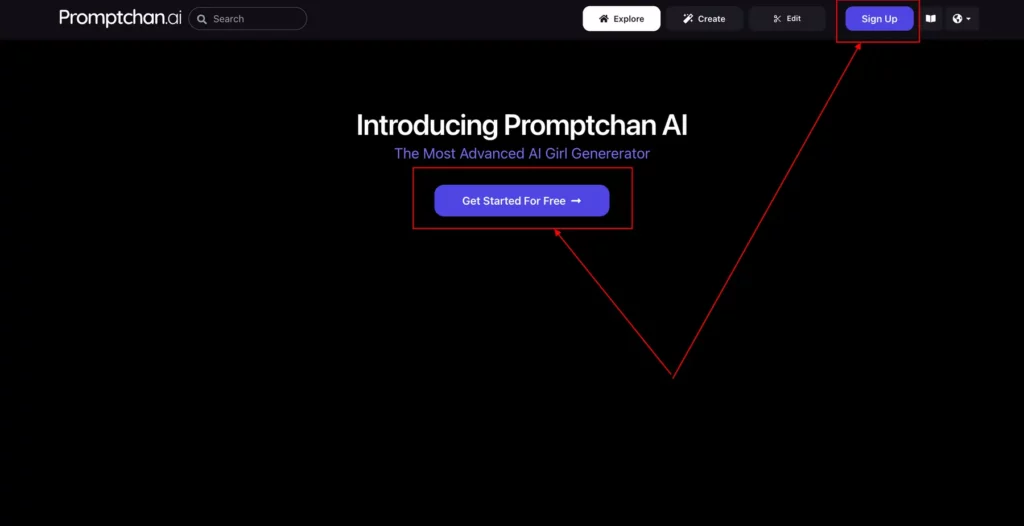 Promptchan AI Sign Up